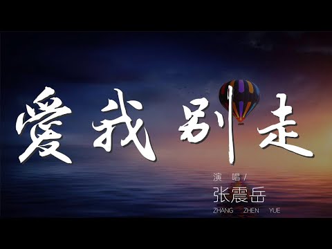 愛我別走 - 張震嶽『愛我別走 如果你說 你不愛我』【動態歌詞Lyrics】