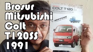 Brosur Jadul Mitsubishi Colt T120SS 1991 Minibus dan Pick-up