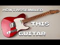 Building a Custom Candy Apple Red Fender Telecaster with Roasted Maple Neck  & Obsidianwire 4way Kit
