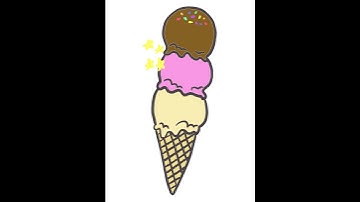 Animation - Ice cream🧁🎂🍧🍦Do you like eating ice cream?😜😜😜 #animation #digitalart #procreate