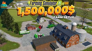 Setting up a 1.5M $ Farm - FS 26 Lets Play ep2