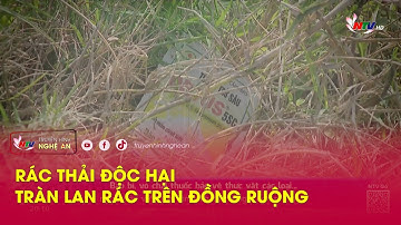 Rác thải độc hại tràn lan rác trên đồng ruộng