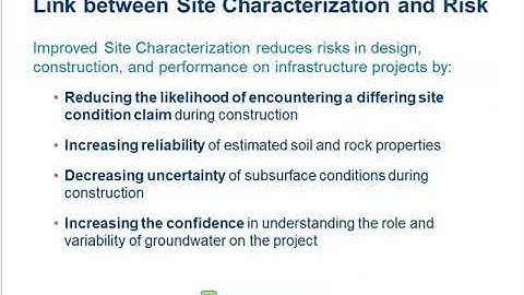 Selection of Geo material Properties for Infrastructure Features to Reduce Risk and Enhance Value
