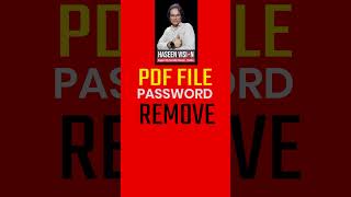How To Remove Password From PDF I How To Unlock PDF Without Password I Pdf Password Kaise Nikalen