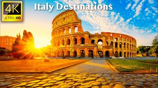 Scenic Relaxation Trip To Italy - 4K Uhd Drone Video  With 🎵 Relaxing Music For Stress Relief