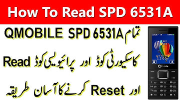 How To Unlock Qmobile D4 Password and Backup Firmware SPD 6531A