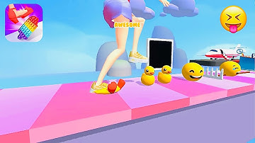 ASMR Mobile Games!! Very satisfying and relaxing ASMR step on game | Gameplay