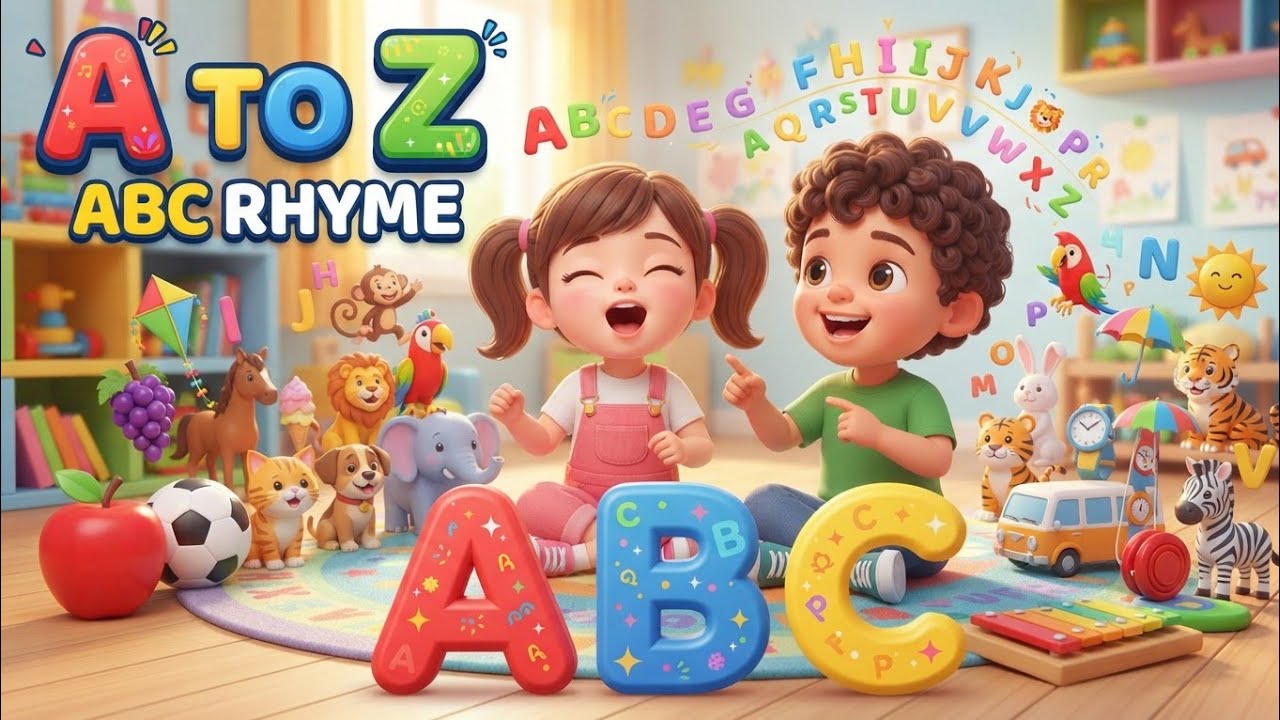 🌈 A to Z Alphabet Song for Kids | ABC Learning for Toddlers | Fun ABC ...