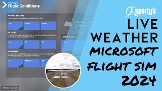 How to Set Live Weather & Traffic in MSFS 2024 screenshot 2