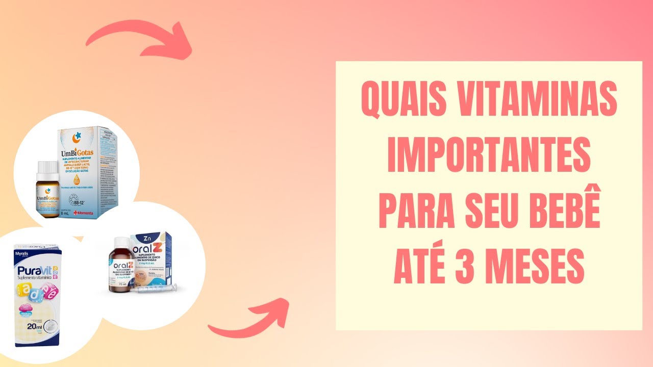 Quais vitaminas eu dei para meu bebê até os 3 meses? - YouTube