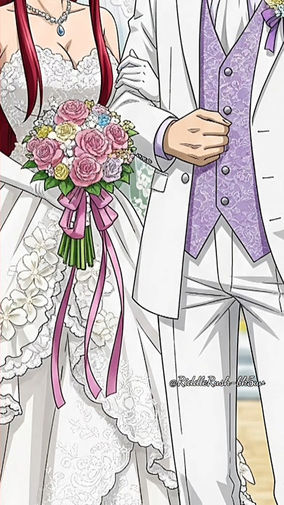Fairy tail couple X Wedding | #anime #fairytail #animeedit #fairytales #lucy #riddlerush #shorts
