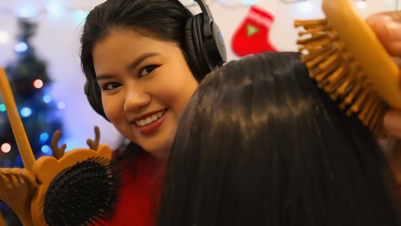 ASMR Deep Scalp Massage on Mic💆‍♀️ | Hair Sounds, Scalp Scrubber, Scratching, Hair Brushing & Prongs