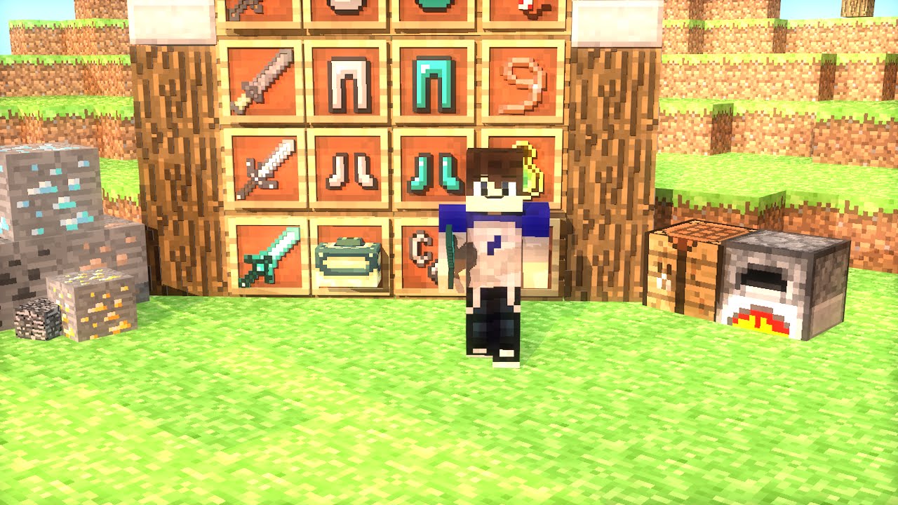 Minecraft - Mostrando Texturas: Sharpness V - YouTube