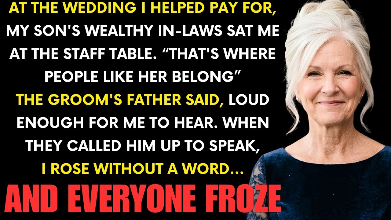 At 68 years old, I sat at a folding table six feet from the kitchen doors at my own son’s wedding—the one I’d paid $40,000 toward. When the bride’s father stopped by my chair and said loud enough...