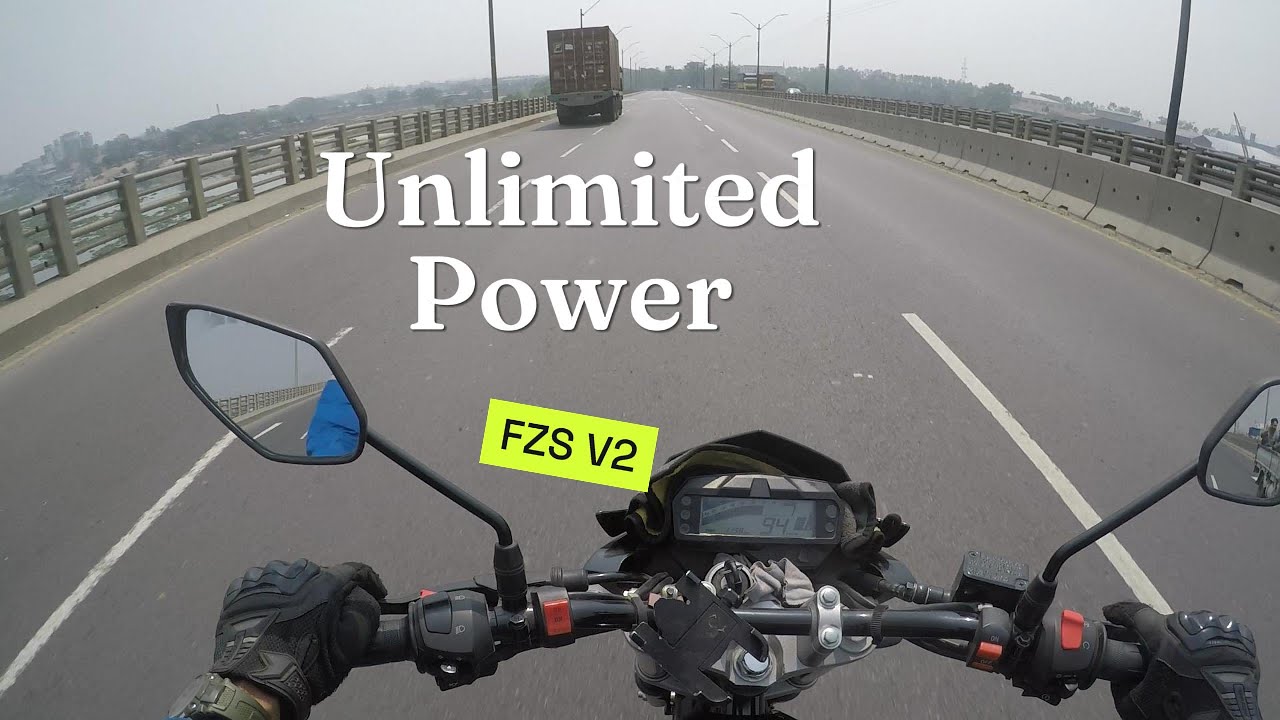 Yamaha Fzs V2  Fi Bike Power in Highway Ride| Dhaka Chittagong Highway .