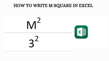How to write m square in Excel | Write m² in Excel | Easy Method