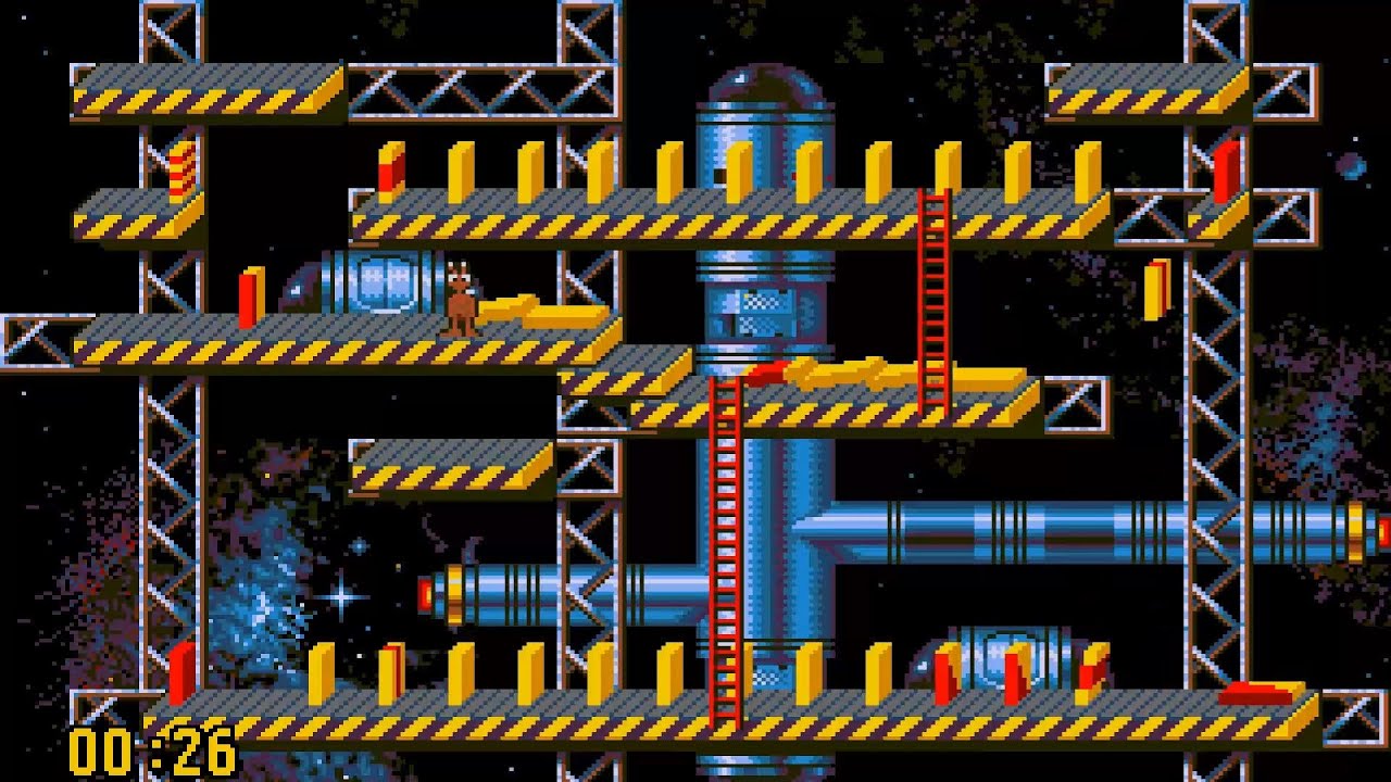 AMIGA PUSHOVER PUSH OVER GAMEDEMO By Red Rat Software From Ocean FROM Aminet CD Games GTI Schatztruh