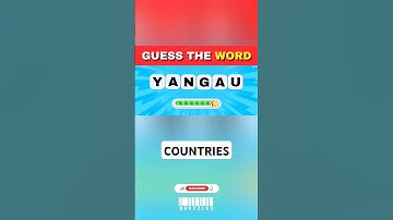 Scrambled Word Game | 6 Letters | Country Quiz | Guess the Scrambled Word | Brain Teaser | Quezzles