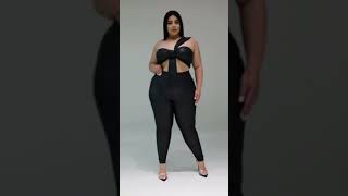 Plus Size Fashion - Give Me Wild Legging Set #plussizefashion #shorts