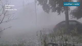 Hail in Melbourne, Florida!
