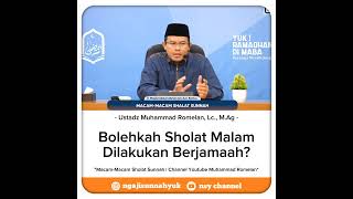 Bolehkah Sholat Malam Dilakukan Berjamaah