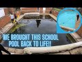 Bringing this school pool back to life