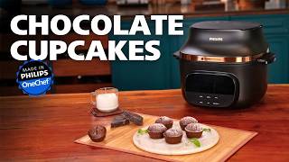 Chocolate Cupcakes | चॉकलेट कप केक | Soft & Fluffy Eggless Baking | Philips OneChef Recipes screenshot 5