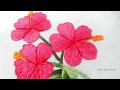 Hand embroidery beautiful China rose embroidery tutorial