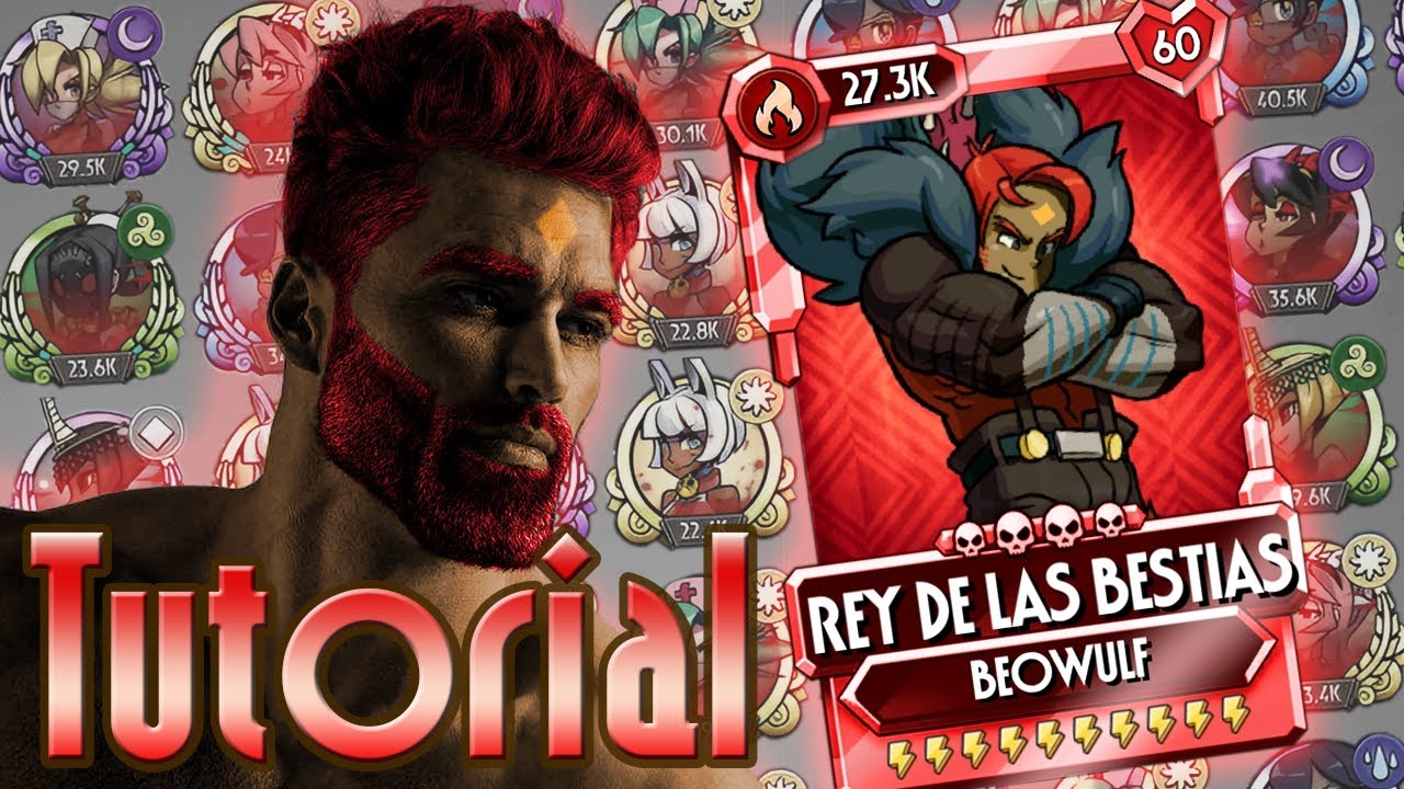 Cómo usar a Beowulf "Rey de las Bestias" | Guía de gameplay (Skullgirls Mobile)