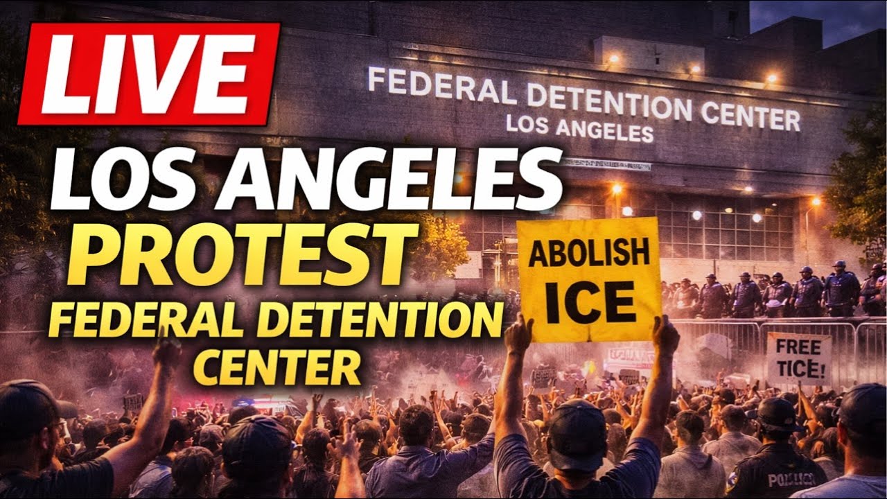 🔴 LIVE: Los Angeles ICE Protest - Federal Detention Center