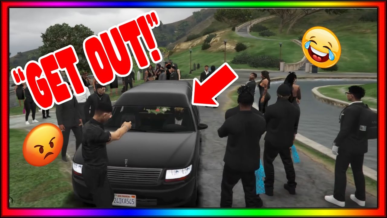 TROLLING A GANG FUNERAL IN GTA V