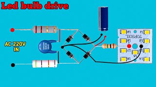 Powerful Led Bulb Drive Circuit For Life Time || How to make LED driver Circuit Banaye