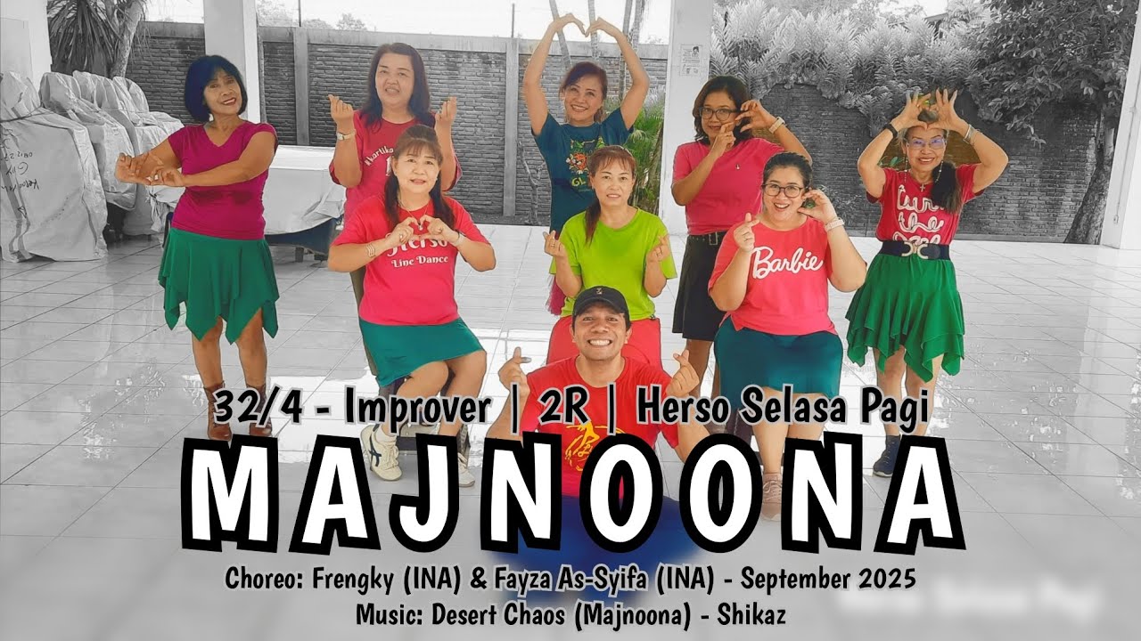 Majnoona Line Dance | Improver | Frengky (INA) & Fayza As-Syifa (INA) - September 2025