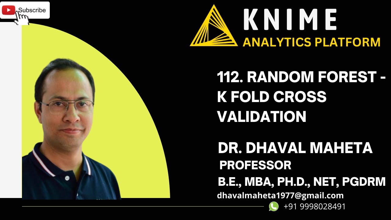 112. Random Forest - K Fold Cross Validation || Dr. Dhaval Maheta - YouTube