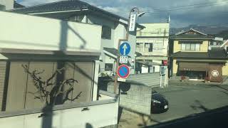 特急 あずさ20号E257系 車窓[2/2]甲府→新宿/ 中央本線 小淵沢1436発(新宿行)