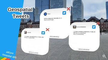 Geospatial Tweets with Google Geospatial API by #Designium