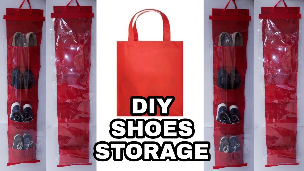 DIY Cara  Membuat  Rak  Sepatu  Gantung  Anti Debu How to 
