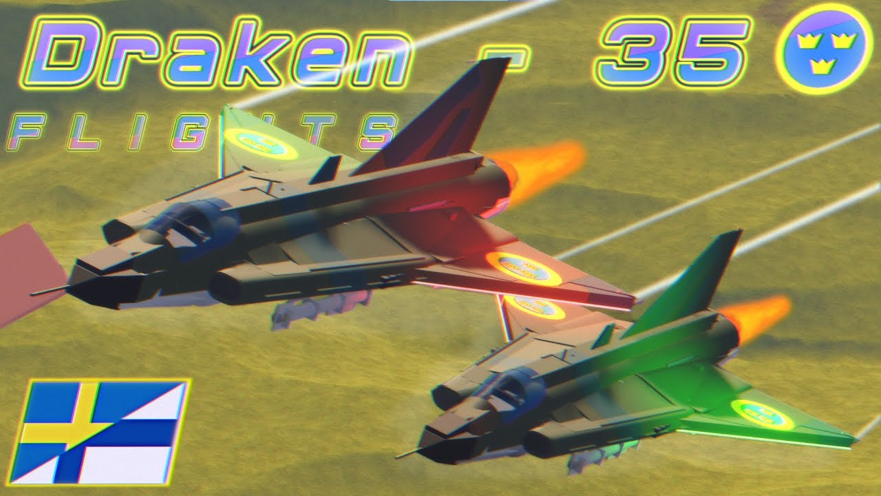 Draken－35 Flights うスヿ // Roblox Plane Crazy