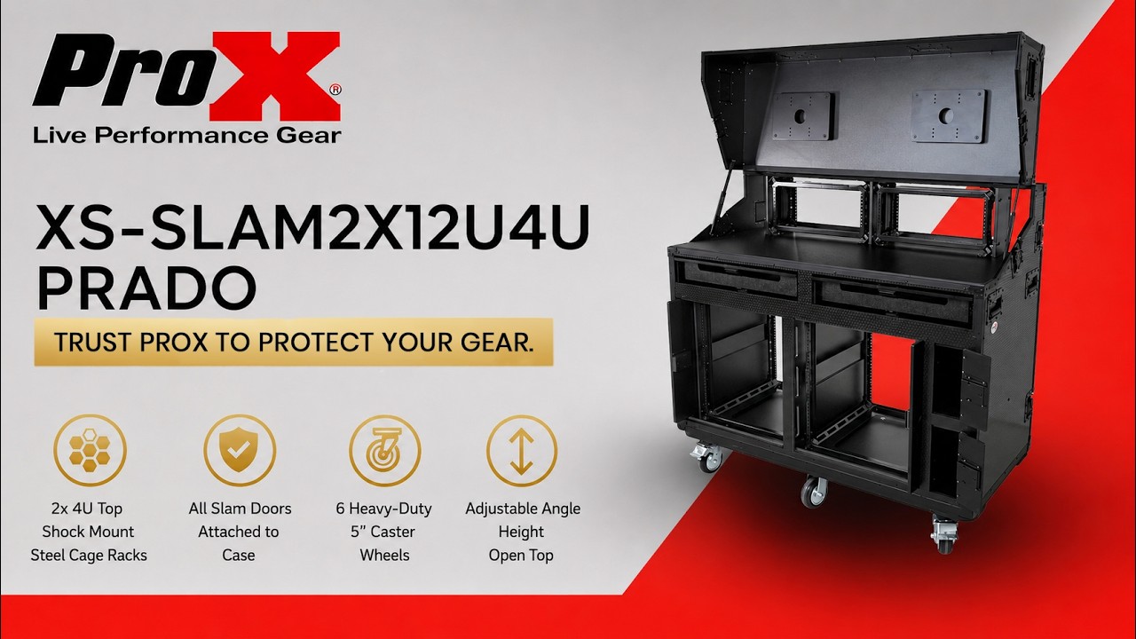 ProX XS-SLAM2X12U4U PRADO Mobile AV Broadcasting Streaming