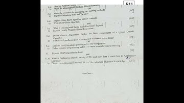 Machine Learning JNTUH R18 Previous Question papers || Bagupadudham Mowa | #machinelearning 2024