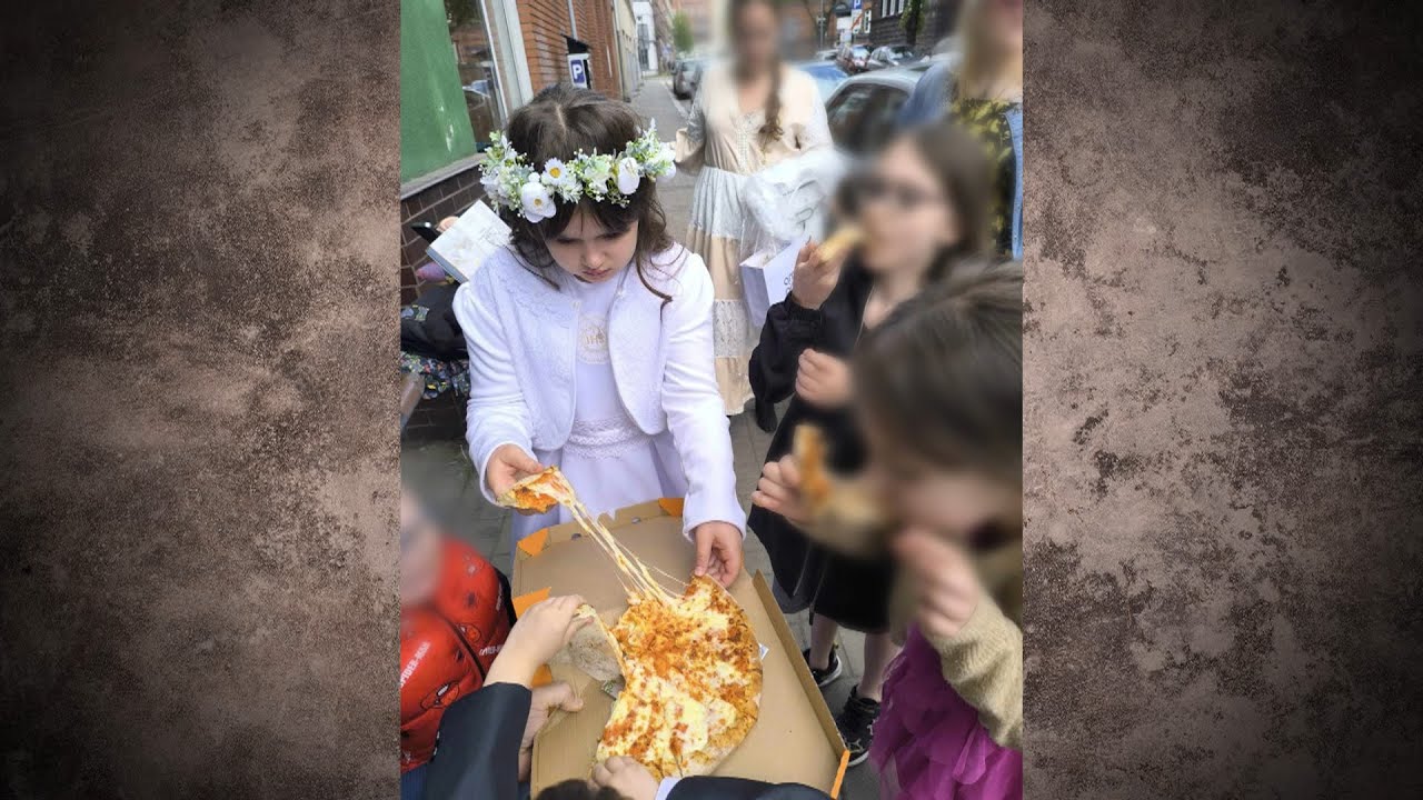 Zamiast zarezerwowanego przyjęcia komunijnego, fast-food na ulicy. 