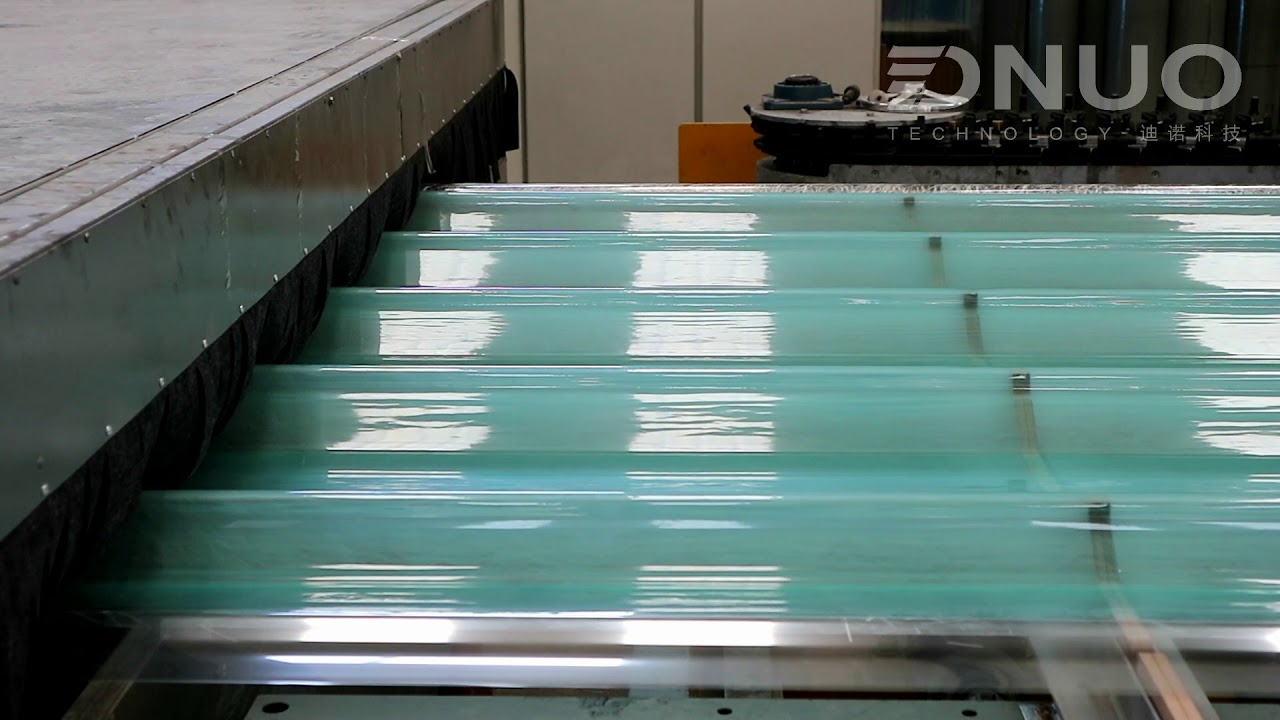 FRP fiberglass sheet making machine line by China supplier YouTube