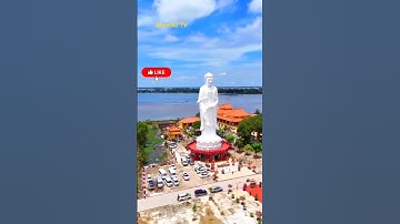 Độc lạ ngôi Chùa núi nổi ở Tân Châu An Giang không bao giờ ngập nước lên tới đâu chùa nổi lên tới đó