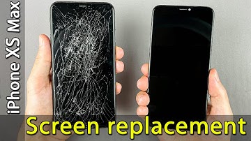 iPhone XS Max How To Replace Cracked Screen & Save True Tone