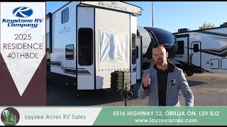 2025 Keystone Residence 401HBDL That Afghan Blanket - Layzee Acres RV Sales
