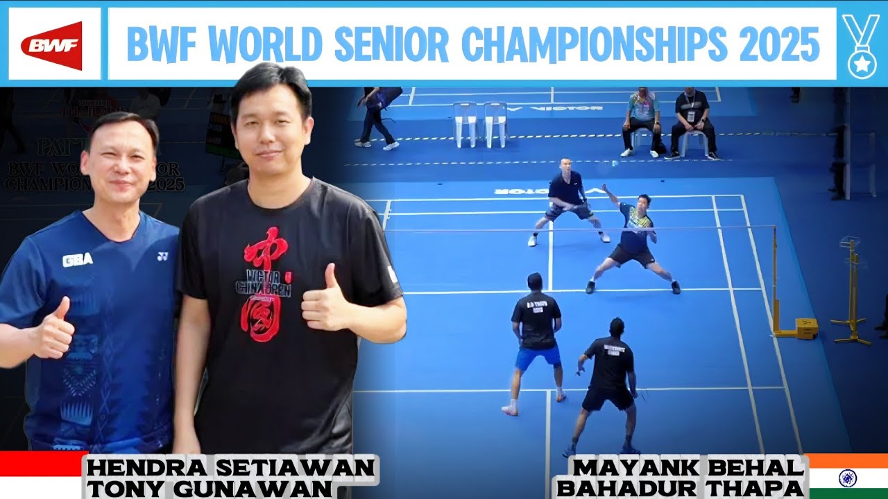 [MD40-QF] Hendra Setiawan/Tony Gunawan vs Behal/Thapa | Badminton World Senior Championships 2025