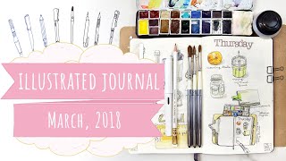 WATERCOLOR JOURNAL TOUR | How I have developed my illustrated journal Net Worth