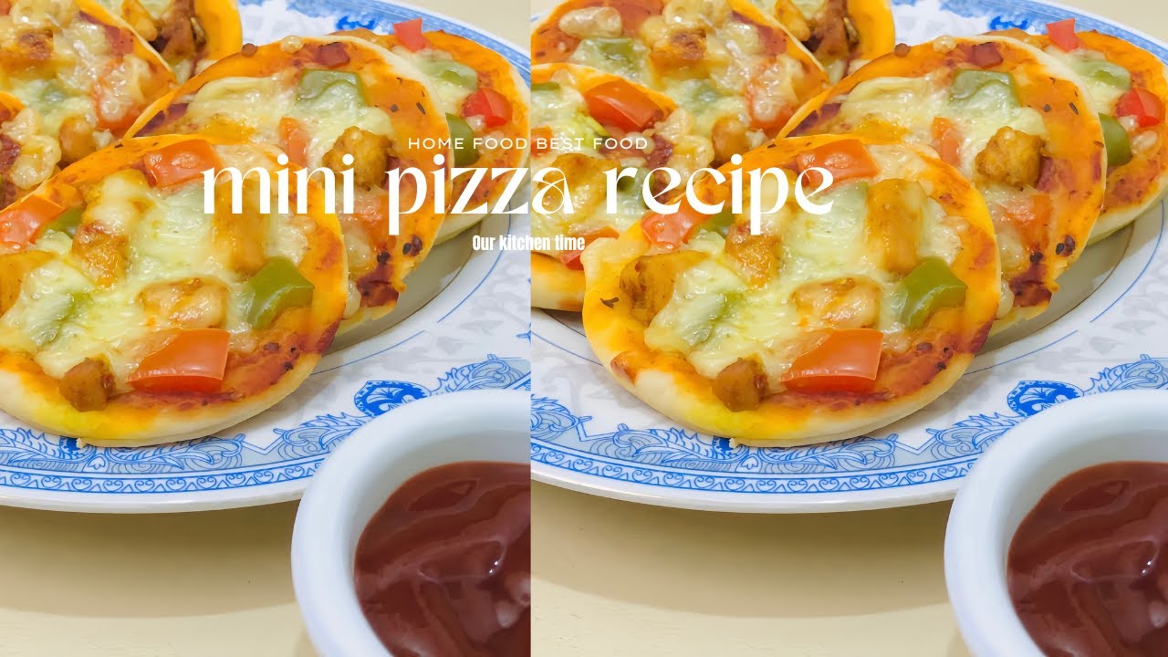 Mini pizza recipe | without oven mini pizza recipe | easy mini pizza recipe 