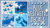 Roblox Blue Aesthetic Decals For Bloxburg Youtube - roblox blue aesthetic decal ids