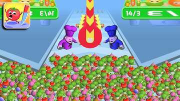Fruit Rush 🍇🍎🍍 Pro Max Level - All Levels Gameplay (iOS & Android) Walkthrough Part 114